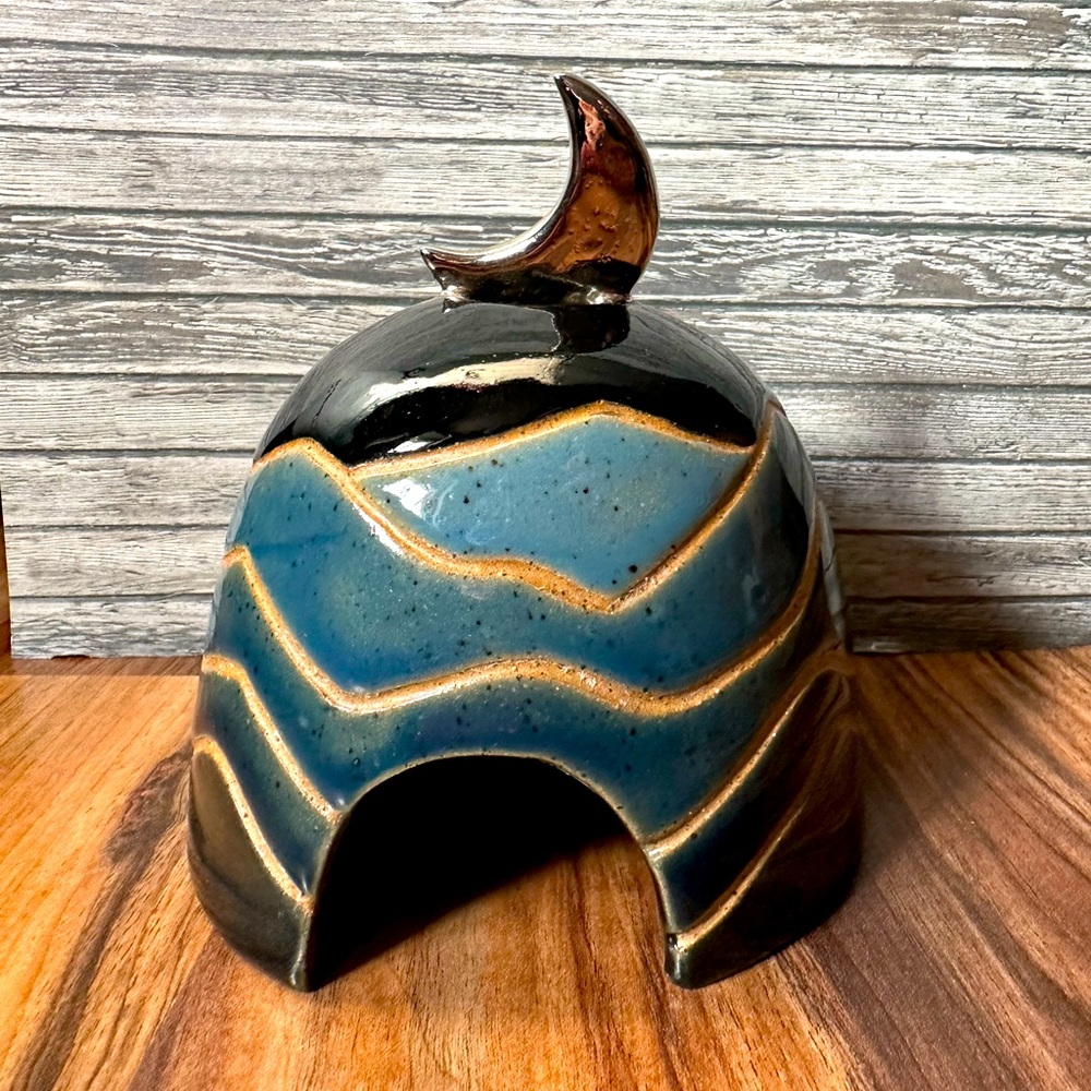 Handmade ceramic incense burner